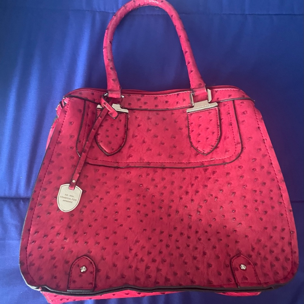 London Fog Red Satchel Bag